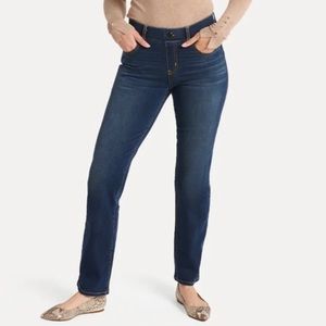 Betabrand Straight Leg 4 Pocket Yoga Denim L